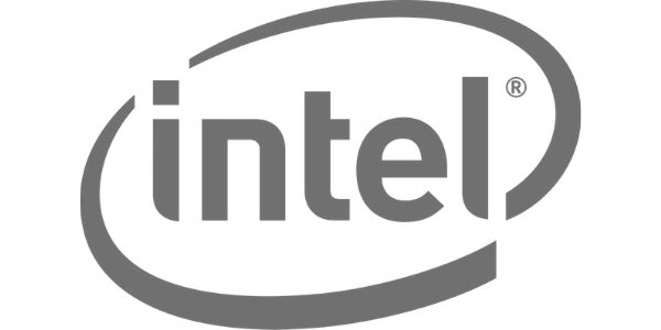 Intel Logo - Greyscaled