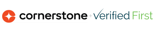 Cornerstone and Verified First Logos